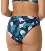Majtki Kąpielowe Bikini SLOGGI SHORE FLOWER HORN HIGH LEG r.S 36 DWUSTRONNE