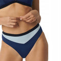 Majtki Kąpielowe Dół Bikini SLOGGI SHORE BLUE ACARA HIGHLEG r. S 36