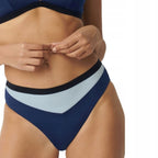 Majtki Kąpielowe Dół Bikini SLOGGI SHORE BLUE ACARA HIGHLEG r. S 36