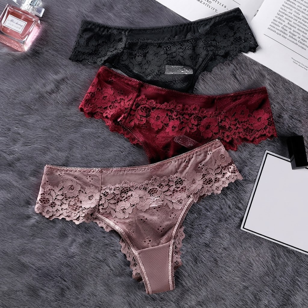 5-PAK A&B Intimates Midnight Charm – koronkowe figi (Zestaw 5 kolorów)