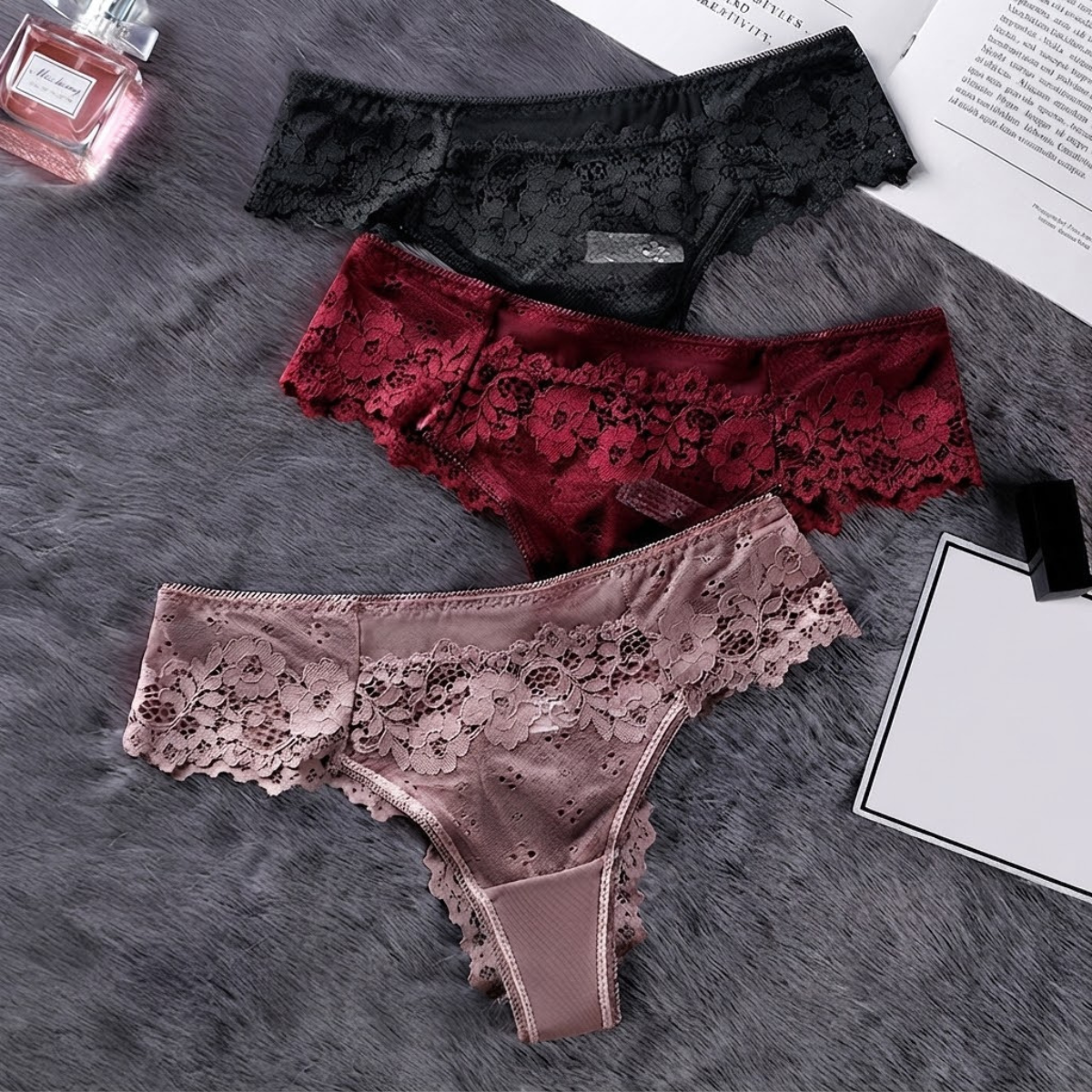 5-PAK A&B Intimates Midnight Charm – koronkowe figi (Zestaw 5 kolorów)