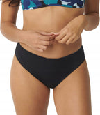 Majtki Kąpielowe Bikini SLOGGI SHORE FLOWER HORN HIGH LEG r.S 36 DWUSTRONNE