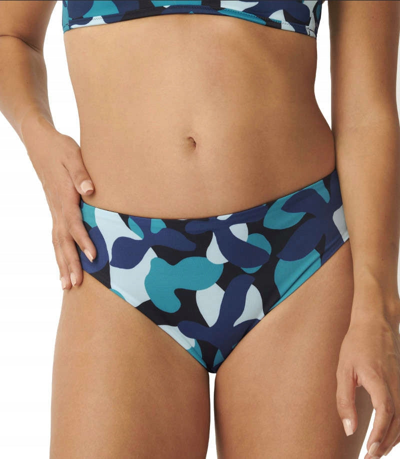 Majtki Kąpielowe Bikini SLOGGI SHORE FLOWER HORN HIGH LEG r.S 36 DWUSTRONNE
