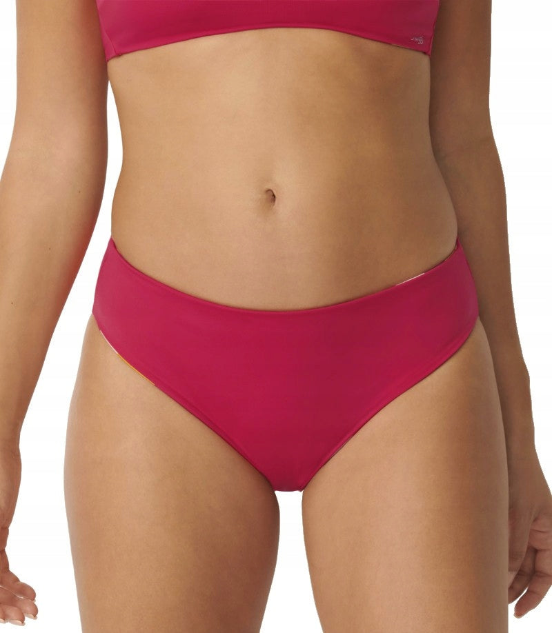 Majtki Kąpielowe Bikini SLOGGI SHORE FLOWER HORN HIGH LEG r.S/36 DWUSTRONNE