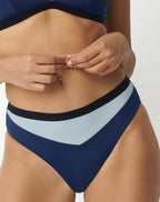 Majtki Kąpielowe Dół Bikini SLOGGI SHORE BLUE ACARA HIGHLEG r. S 36