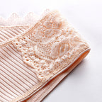 3-PAK A&B Intimates Ribbed Romance – bawełniane koronkowe figi (Zestaw 3 kolorów)