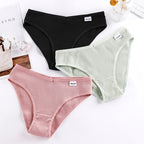 3-PAK A&B Intimates Ribbed Essential – figi bawełniane (Zestaw 3 kolorów)