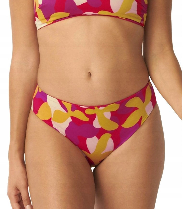Majtki Kąpielowe Bikini SLOGGI SHORE FLOWER HORN HIGH LEG r.S/36 DWUSTRONNE